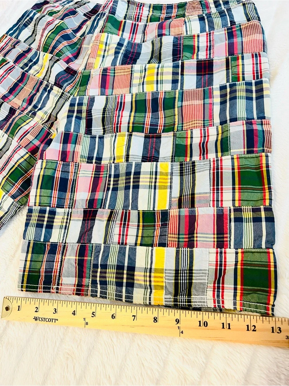 Polo Ralph Lauren Patchwork Madras Swim Shorts Board Shorts